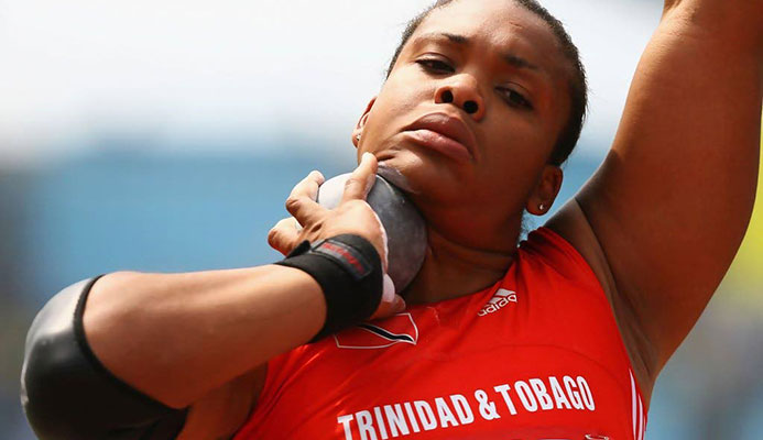 Trinidadian Olympic shot putter Cleopatra Borel
