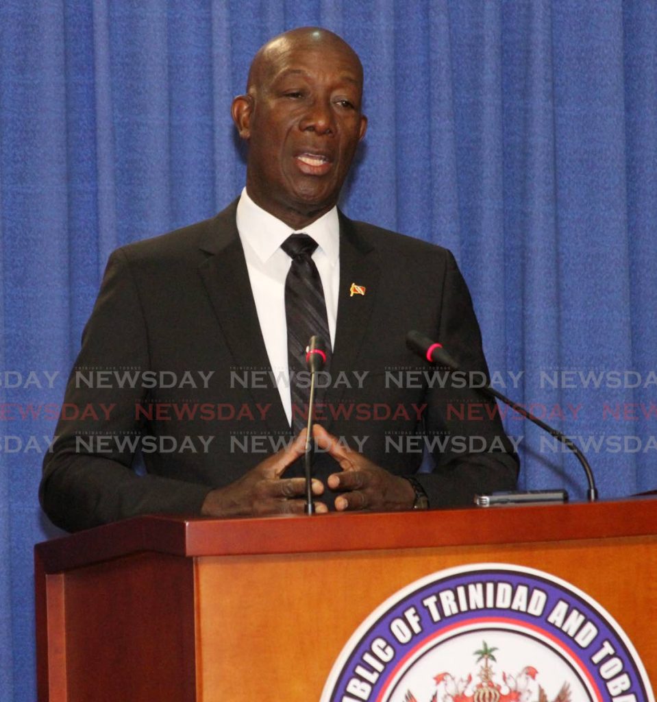 Prime Minister Dr Keith Rowley -