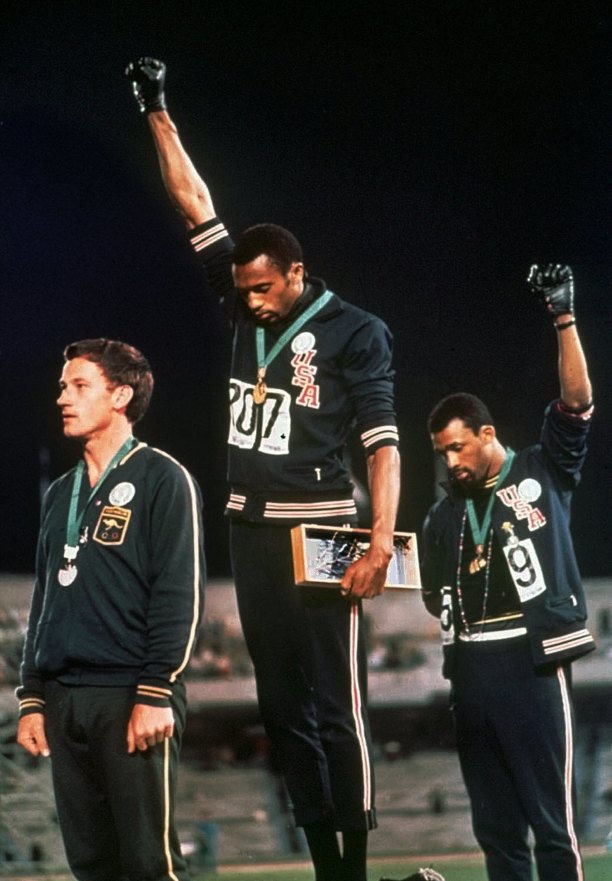 Big decision with big consequences: Taking part in Tommie Smith's and John Carlo's protest after claiming silver in the 200m at the 1968 Olympics changed Norman's life, and those of people close to him, forever.