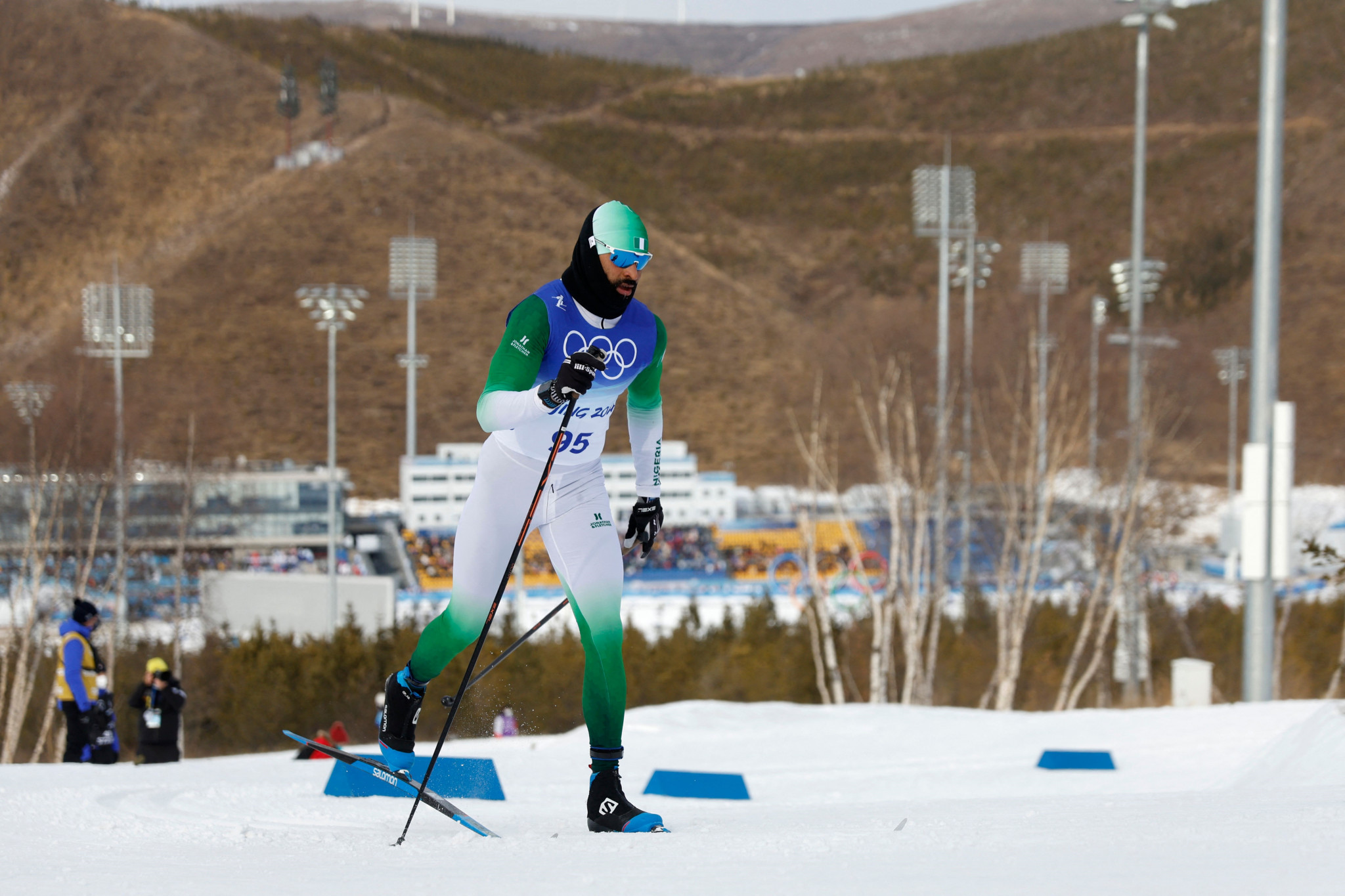 Nigerian cross-country skier Samuel Ikpefan is among six African athletes competing at Beijing 2022, which is the half who were at Pyeongchang 2018 ©Getty Images