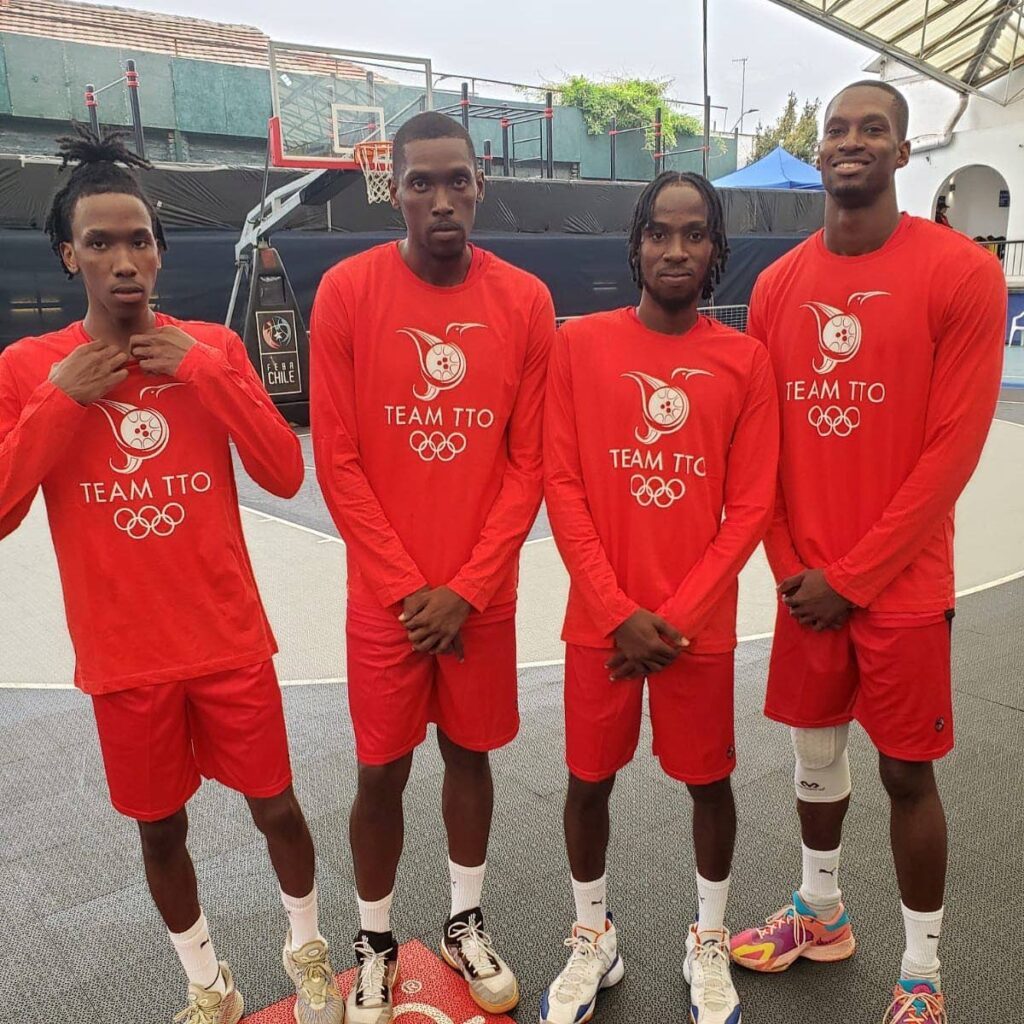 Team TTO 3x3 Pan Am basketballers. PHOTO COURTESY TTOC - (Image obtained at newsday.co.tt)