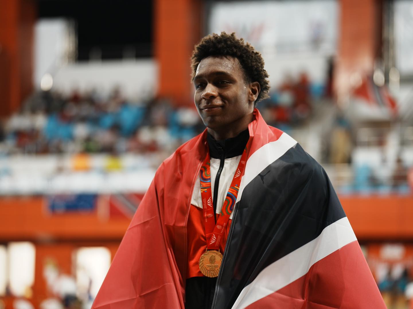 Nikoli Blackman was the undoubted star of the 2023 Commonwealth Youth Games for Trinidad and Tobago, winning three gold medals. (Ministry of Sport and Community Development) (Image obtained at newsday.co.tt)
